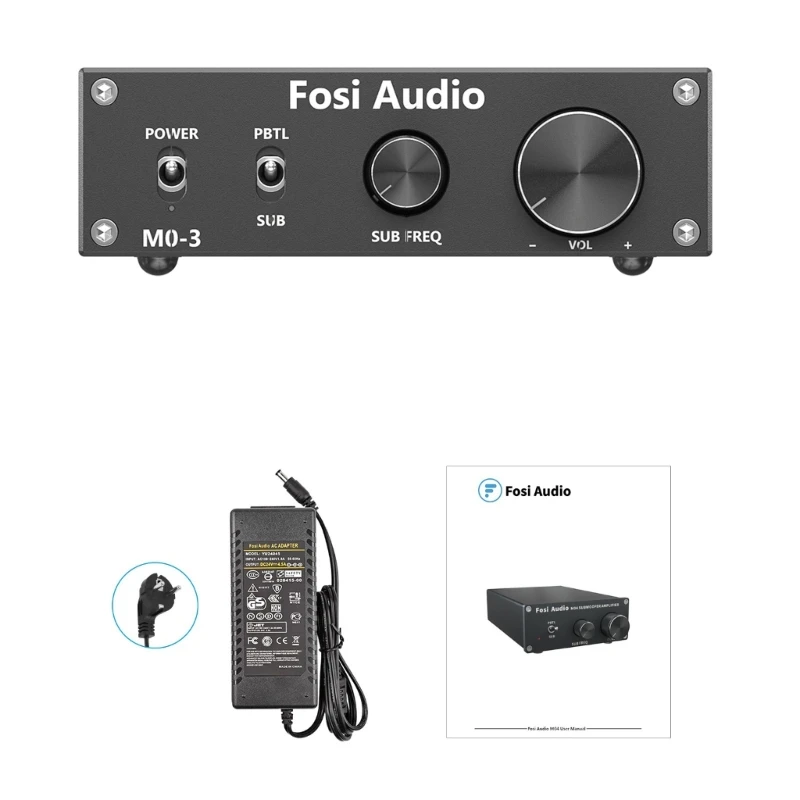 M03 Amplificatore Subwoofer per Home Theater Amplificatore Potenza Integrato a Canale Mono per Subwoofer con Altoparlanti