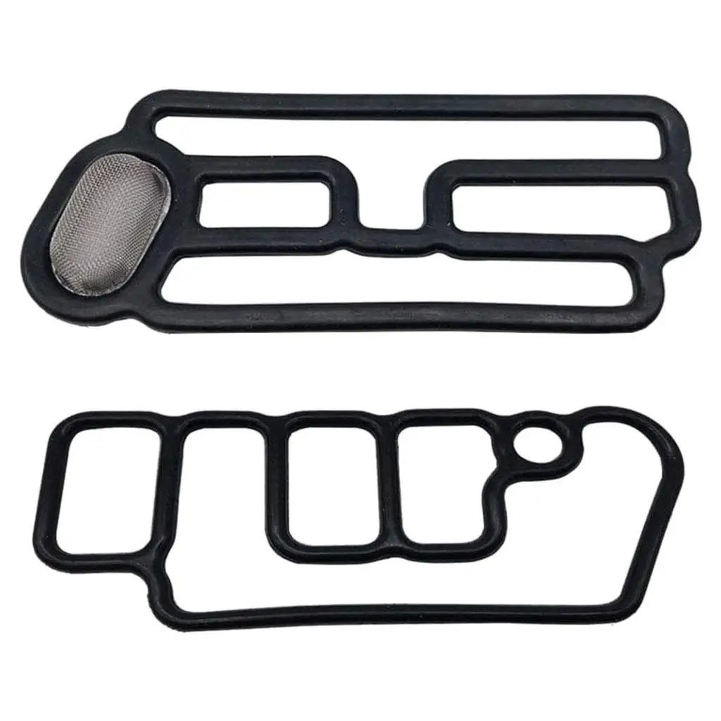for honda VTEC Solenoid Gasket 2 Pack 15815R70A01 15845R70A01 Durable Rubber Cylinder Head Seal Direct Replacement