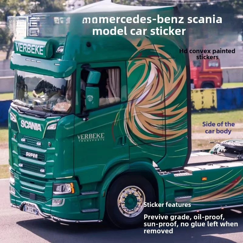 Truck Stickers for 1/14 RC TAMIYA Scania Mud Tractor New Personalized Stickers customizable stickers Scania R620
