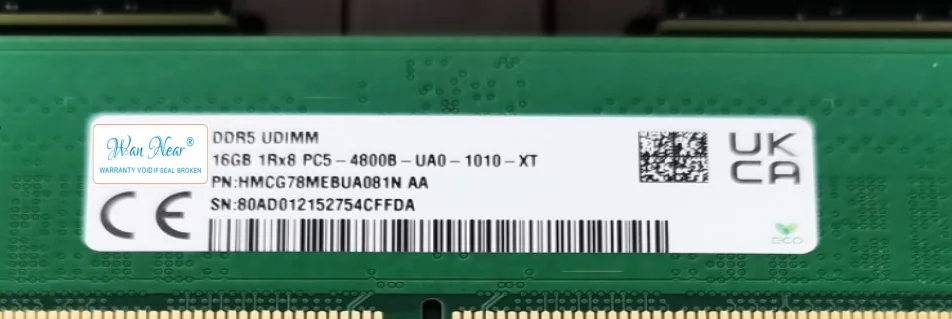 

Для DDR5 16GB 1RX8 PC5-4800B-UA0 desktop HMCG78MEBUA081N 16G M323R2GA3BB0-CQK