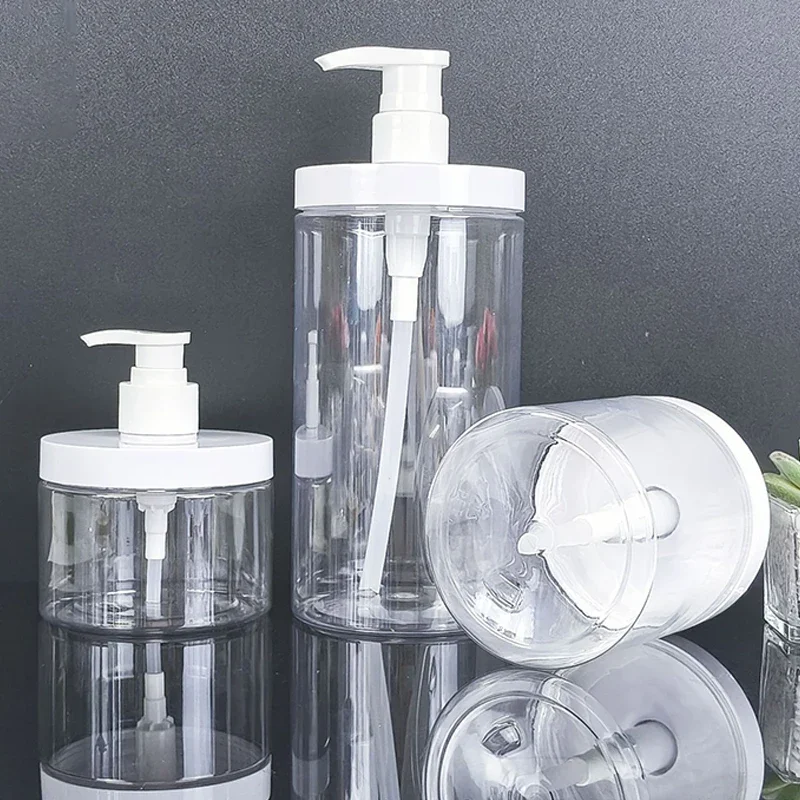 100-800 مللي موزع الصابون زجاجة شامبو استحمام جل زجاجة إعادة الملء واسعة الفم غسول زجاجة معقّمة لليدين حاوية الحمام