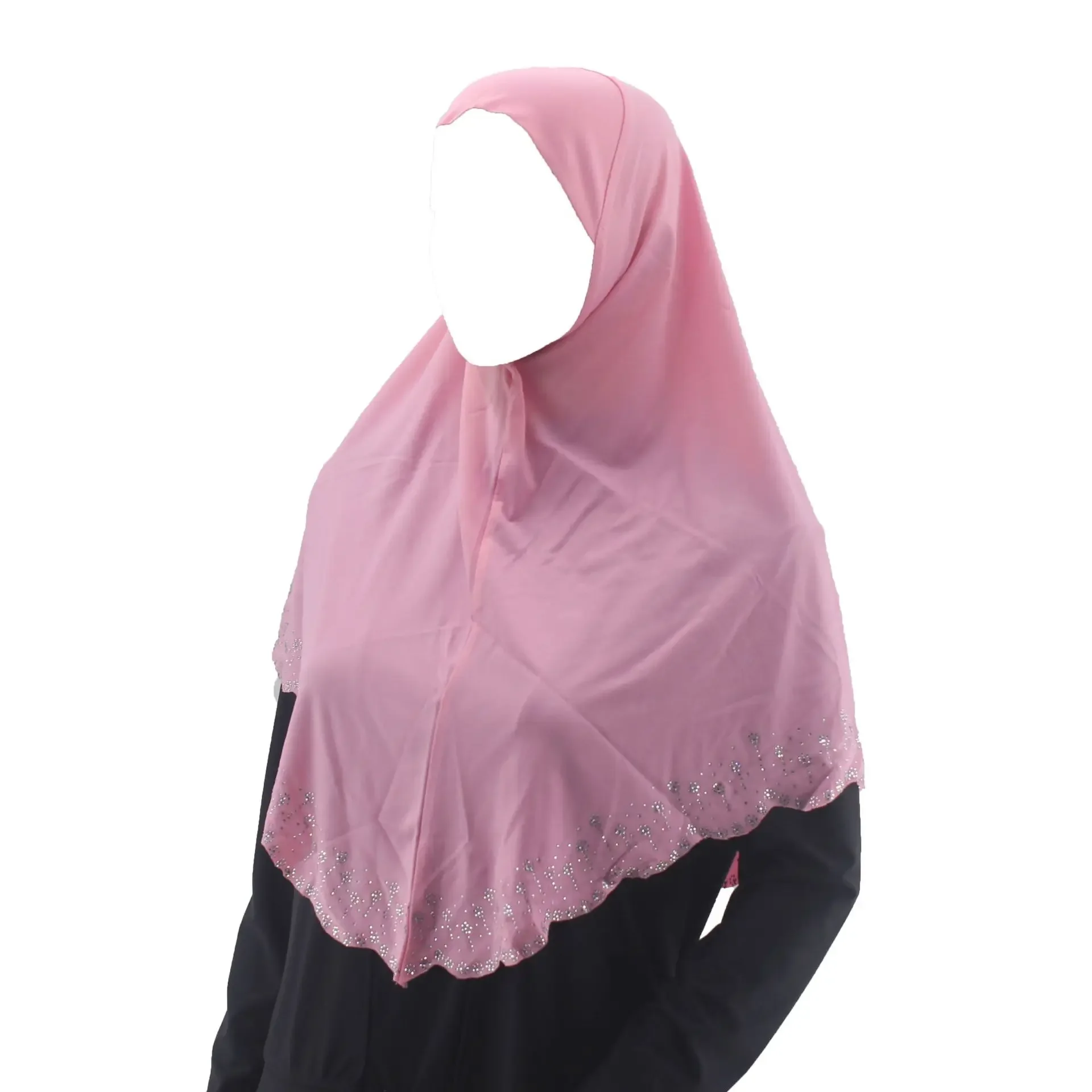 

Eid Ramadan Instant Scarf Diamond Malay Scarves Muslim Hijab Women Islam Headscarf Amira Pull On Head Wrap Turban Khimar Niqab