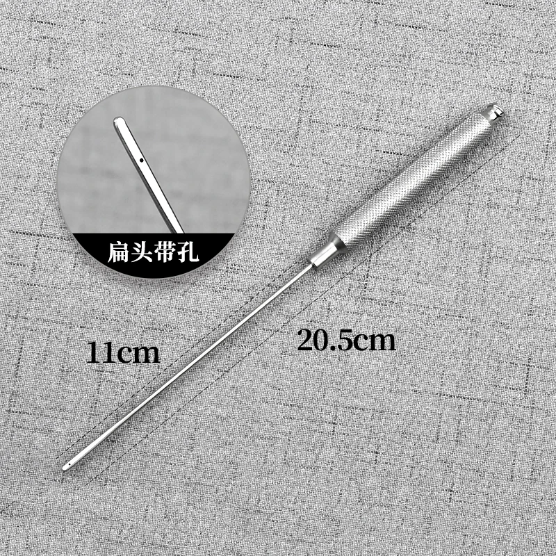 Cosmetic stripping pliers Wire cutter Wire carving threading needle Blunt end stainless steel piercing needle with hole lift