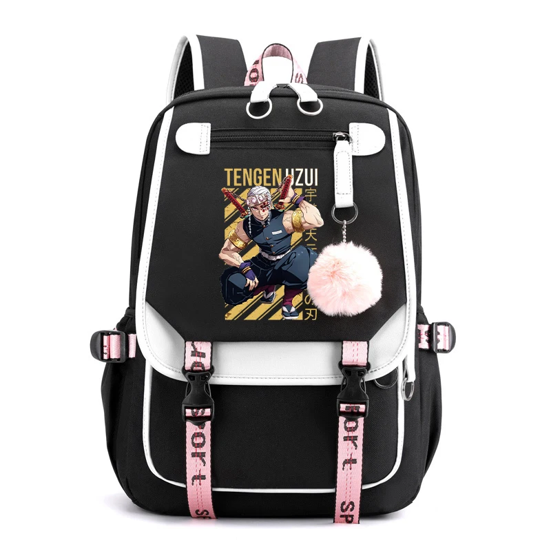 

New Anime Uzui Tengen Printing Backpack Boy Girl School Bag Teens Travel Backpack Students School Bag Kids Backpack