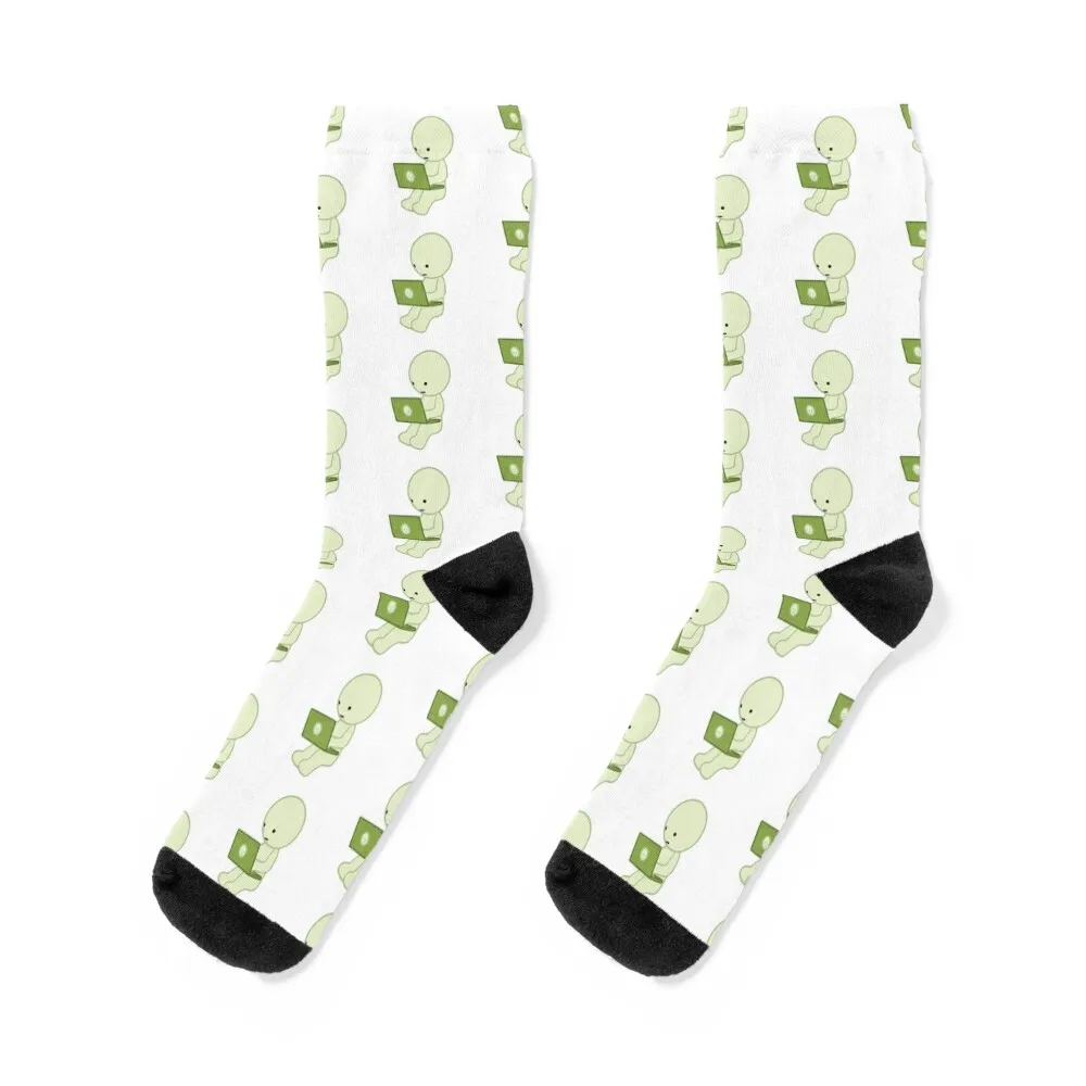 Laptop Smiski Socks sheer Stockings anti-slip Boy Socks Women's