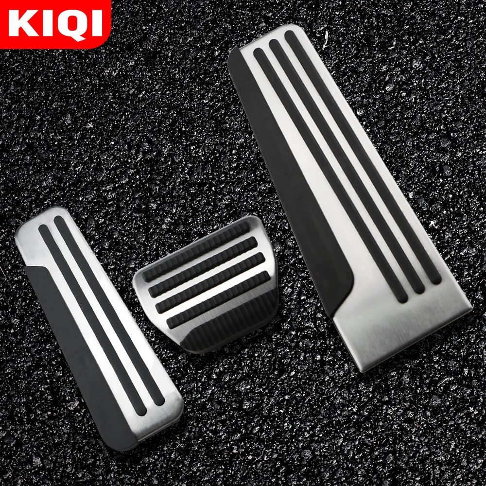 KIQI Stainless Steel Car Pedals for Infiniti G25 G35 G37 2007 - 2021 Accelerator Gas Brake Pedal Footrest Case Pads Accessories