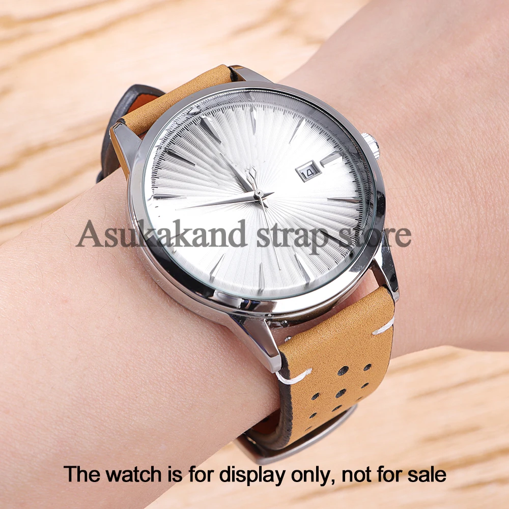 20 مللي متر 22 مللي متر حزام من الجلد لساعة هواوي GT5 GT4 46 مللي متر سوار معصم عالمي لأوميغا الإفراج السريع Smartwatch MenWomen حزام