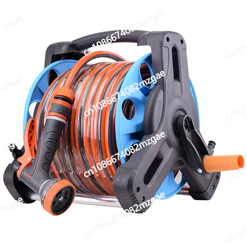 

Water pipe storage rack, wall watering, car wash tool storage, rewinder, four-way pipe hose, wall-mounted
