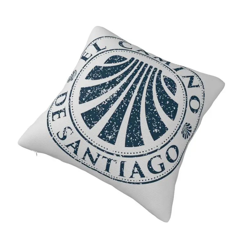 Custom Santiago De Compostela Camino Pillow Case 40x40cm Luxury Cushion Cover Car Pillowcase