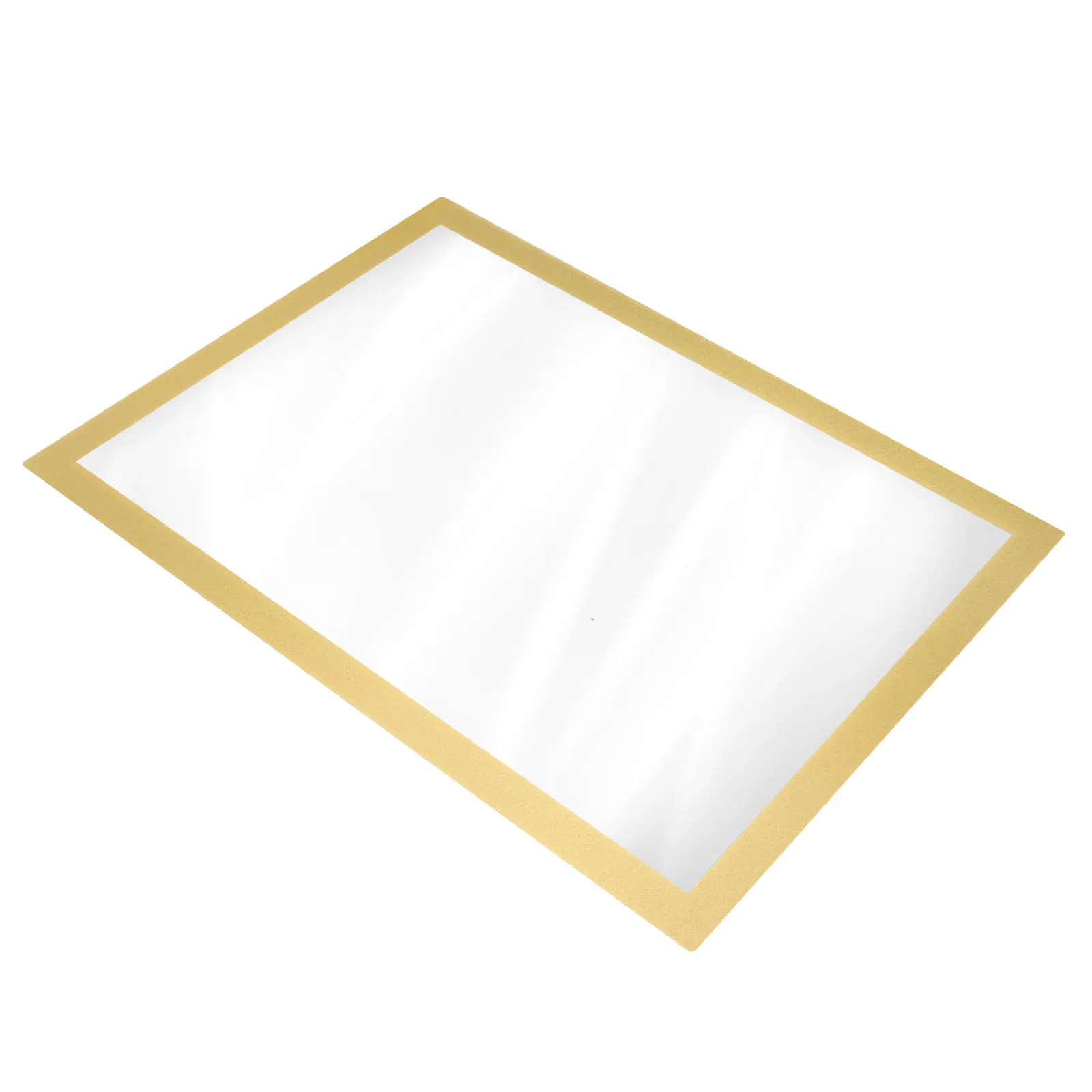 

A4 Golden Photo Frame PVC Poster Wall Golden Photo Frame Document Wall Hanging Home Office Decor Picture Gallery