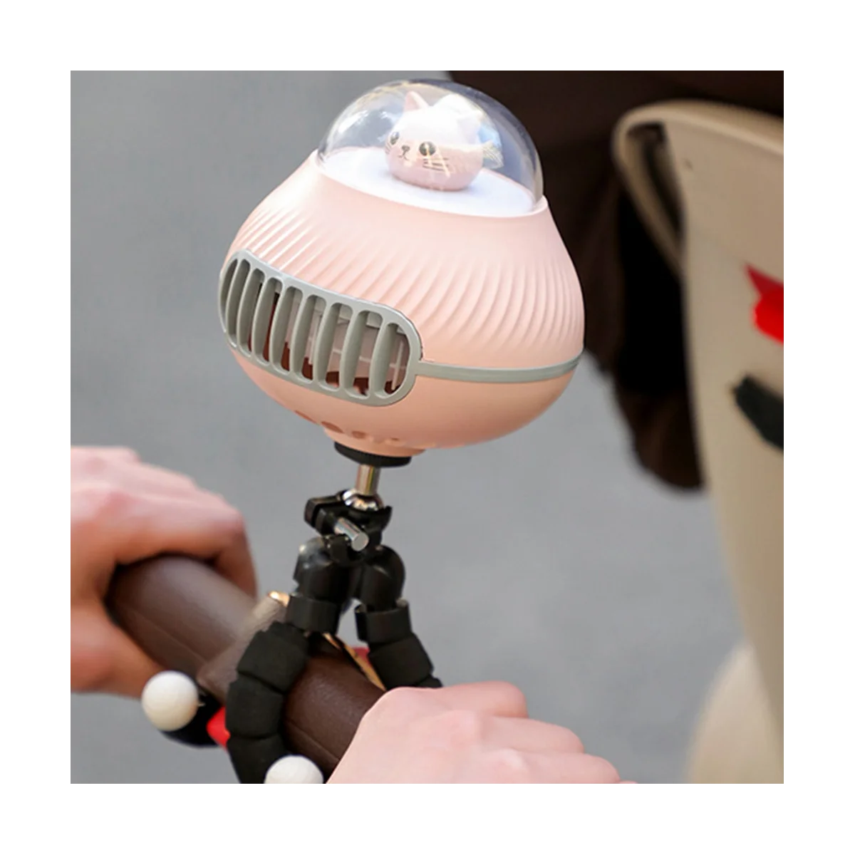 المحمولة الخالية من الشفرة عربة مروحة USB قابلة للشحن المحمولة في الهواء الطلق مكيف الهواء كتم للطي سطح المكتب برودة الهواء-أ