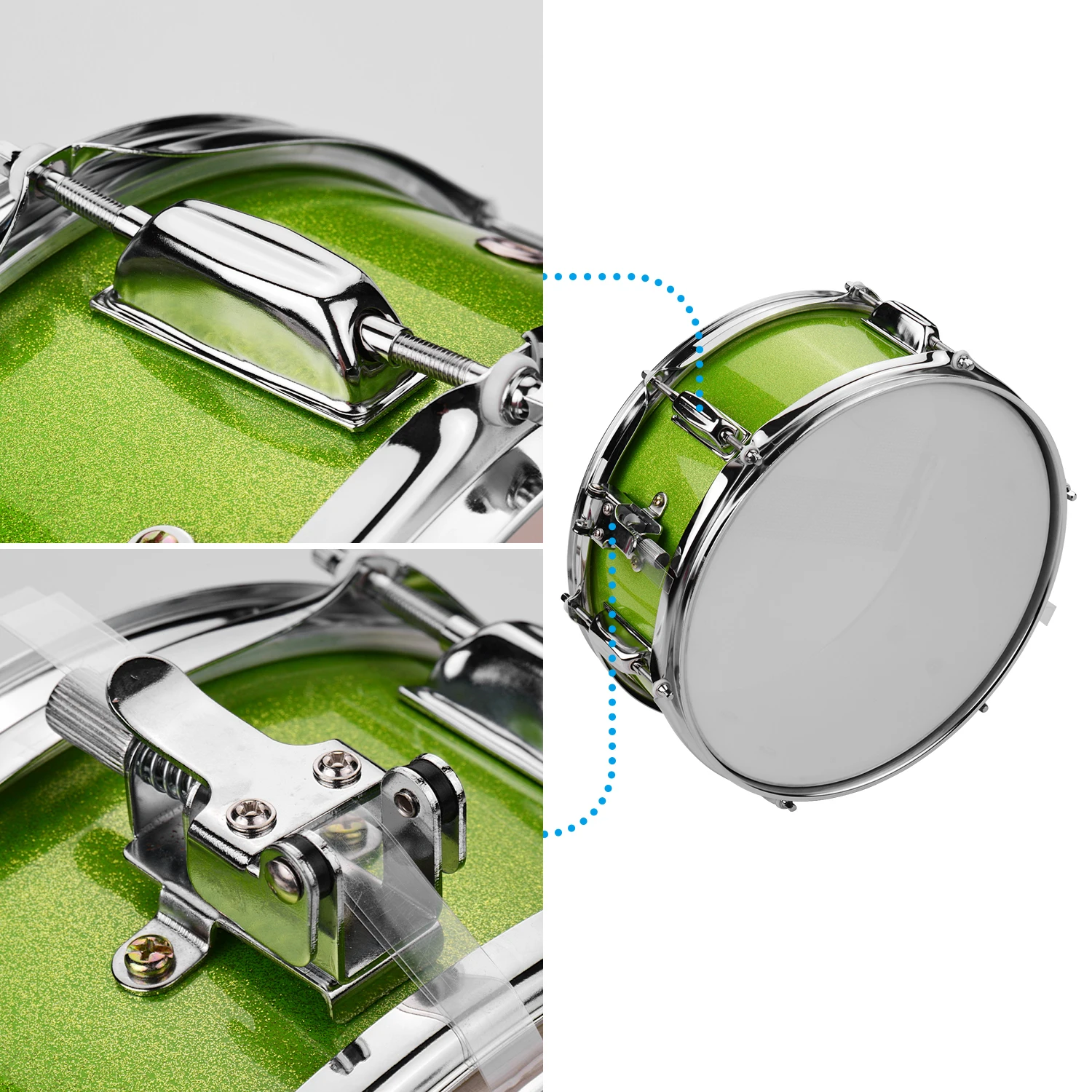 12 inch Snare Drum Head met drumstokken, schouderriem en drumsleutel voor studentenband