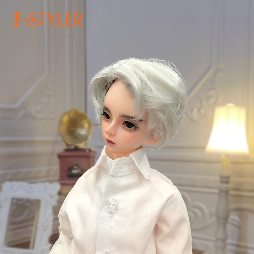 

FStyler Curly Short Hair Style BJD Doll Soft Synthetic Mohair Doll Wig Various Colors Hair Accessories 1/3 1/4 1/6 1/8In Stock