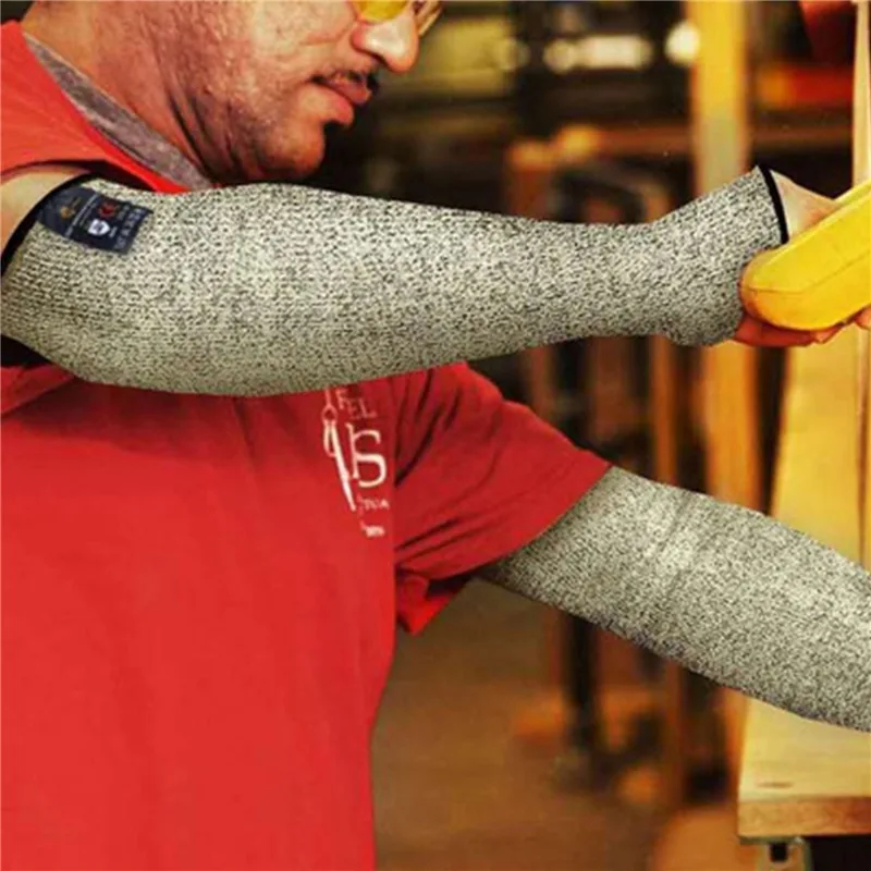 1 Stück Level 5 HPPE Schnittfester Anti-Durchstich-Arbeitsschutz-Armüberzug Schnittfester Armüberzug ED-Versand – Detail 7