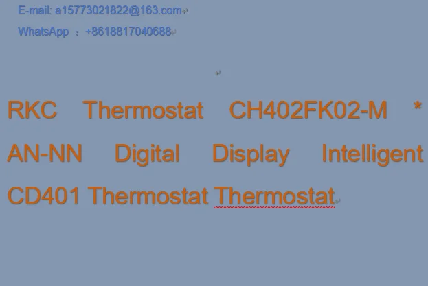 RKC Thermostat CH402FK02-M * AN-NN Digital Display Intelligent CD401 Thermostat Thermostat