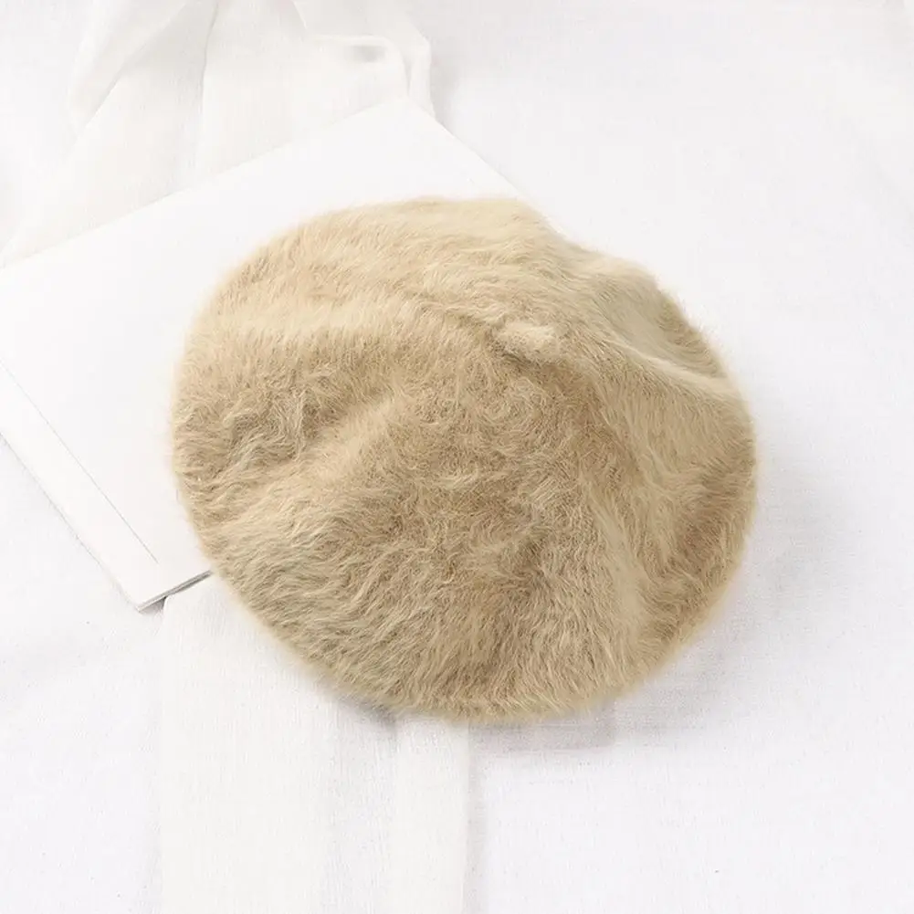 Women Octagonal Hat Women’s Octagonal Beret Hat Plush Dome Top Painter Cap Autumn Winter Warm Fashion Accessory for Stylish
