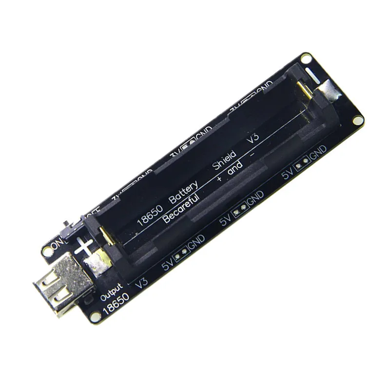 18650 Battery Holder V3 - Compatible with Raspberry Pi 3/4, 5V Output with Overcharge Protection