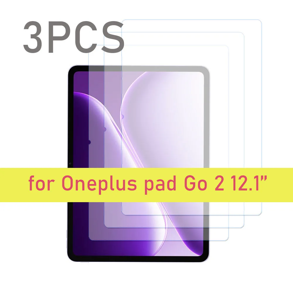 3er-Pack Displayschutzfolie aus gehärtetem Glas für Oneplus Pad Go 2 12,1 Zoll und Pad Go 11,35 Zoll