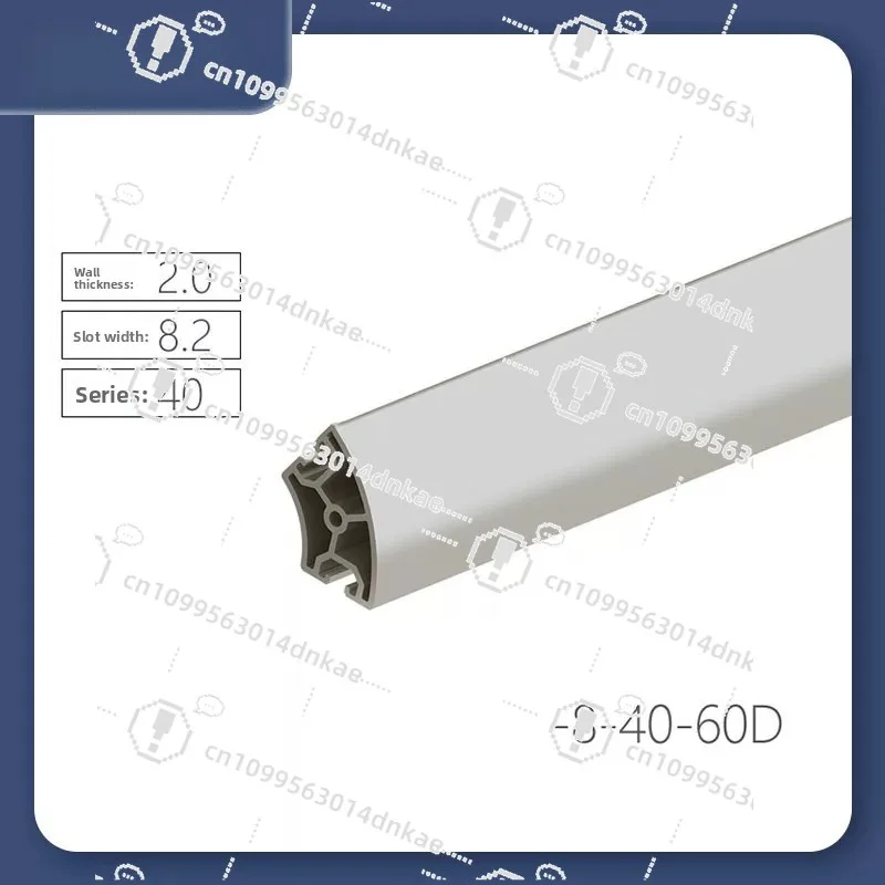 4040 Curved Aluminum Profile 30 Degrees 45 Degrees 60 Degrees, Industrial 40x40 Aluminum Alloy Frame Aluminum Stock