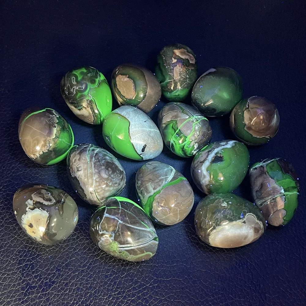 1 قطعة الكريستال الطبيعي الفلورسنت العقيق البيض UV رد فعل الحرف اليدوية تنقية الحلي ديكور المنزل هدايا الشفاء الروحي #2