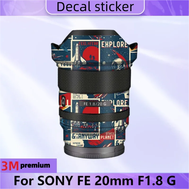 

For Sony FE 20mm F1.8 G Lens Sticker Protective Skin Decal Film Anti-Scratch Protector Coat SEL20F18G FE20mm/1.8 1.8/20 G