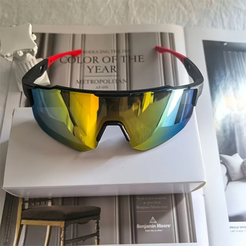 Unisex-Modebrille, Orange-Rot Verlaufsgläser & Klare Gläser, Leichter Eleganter Schwarzer Rahmen, Ideal für Alltägliche & Formelle Anlässe