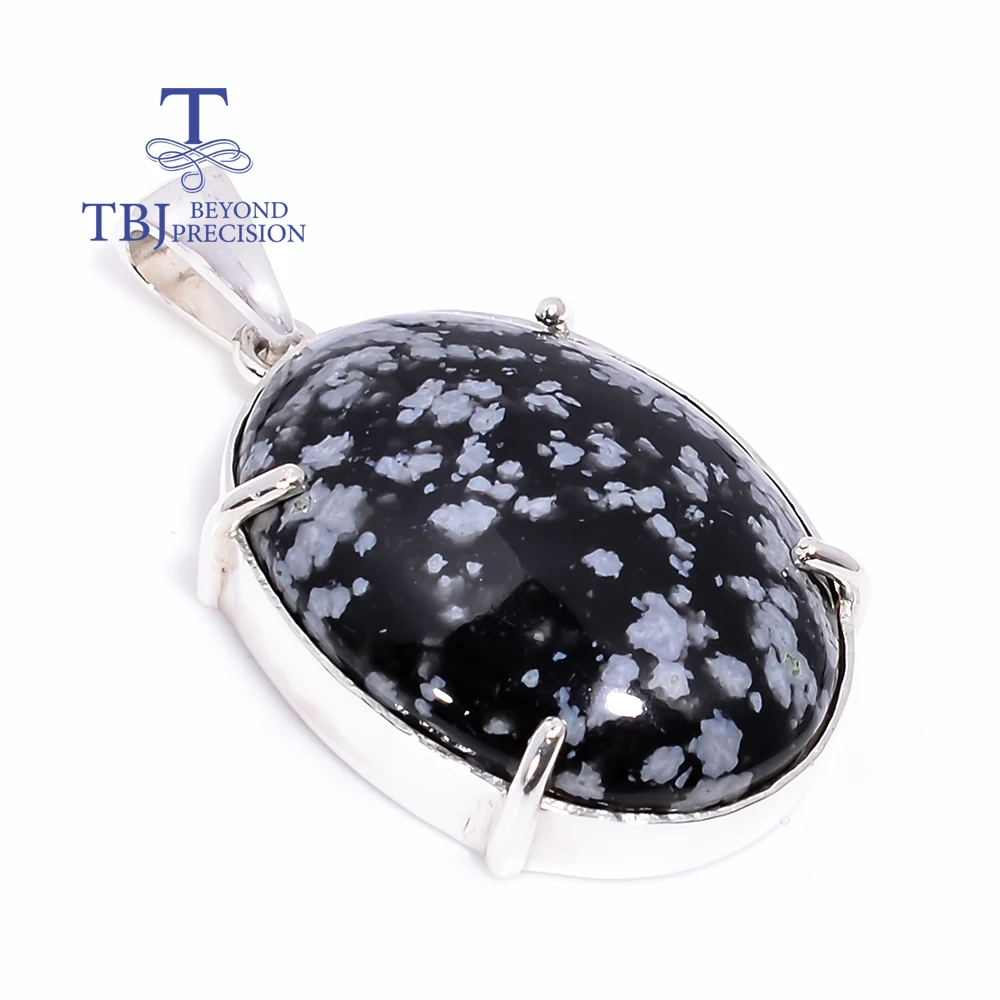 Gorgeous Handmade Silver Pendant for Men Women Natural Obsidian Gemstone  Jewelry Healing  & Stone of Clarity Perfect Love Gift