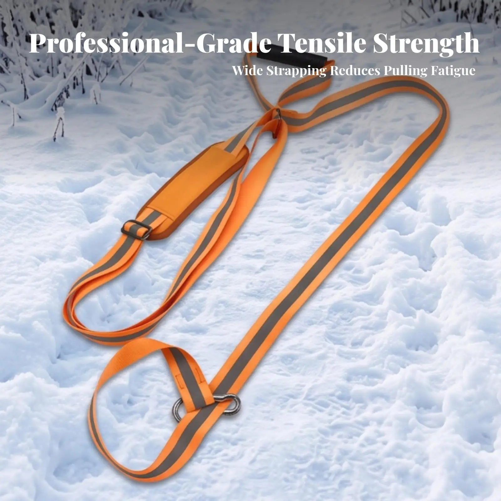 Versatile Game Hauling Rope for Deer Hunting Accessories Comfortable Shoulder Pad Rugged Metal Clip for Outdoor Use - view 4