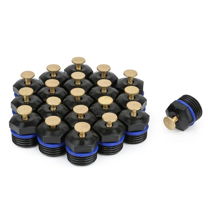 

20Pcs Atomizing Sprinkler Nozzle 360Degree Agricultural Lawn Watering Nozzle Irrigation Black