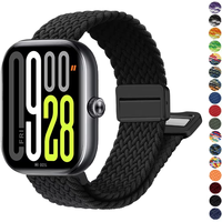 Magnetic Braided Nylon Loop Band for Xiaomi Redmi Watch 4 5 Strap Adjustable Sport Replacement Correa Bracelet Mi Band 9 8 Pro