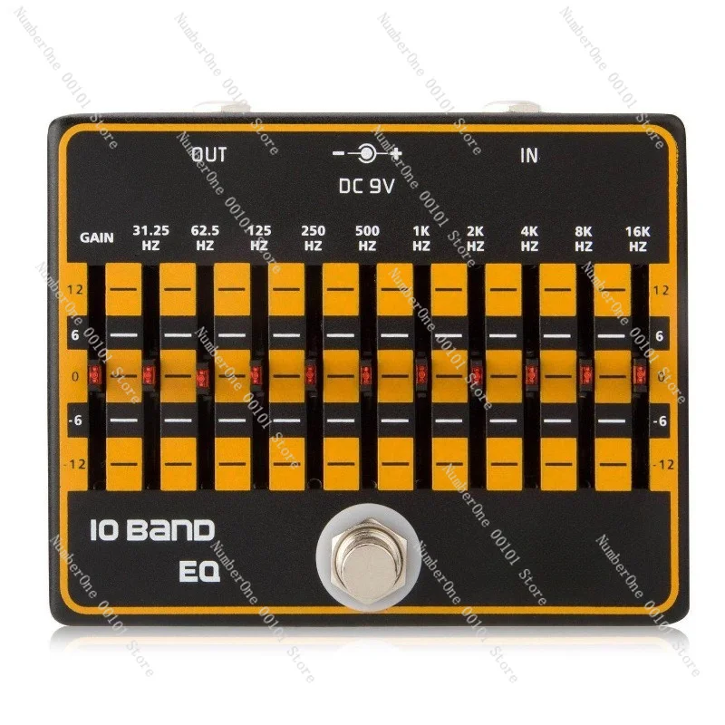 

Caline CP-24 10-Band EQ Equalizer Guitar Effect Pedal Aluminium Alloy True Bypass