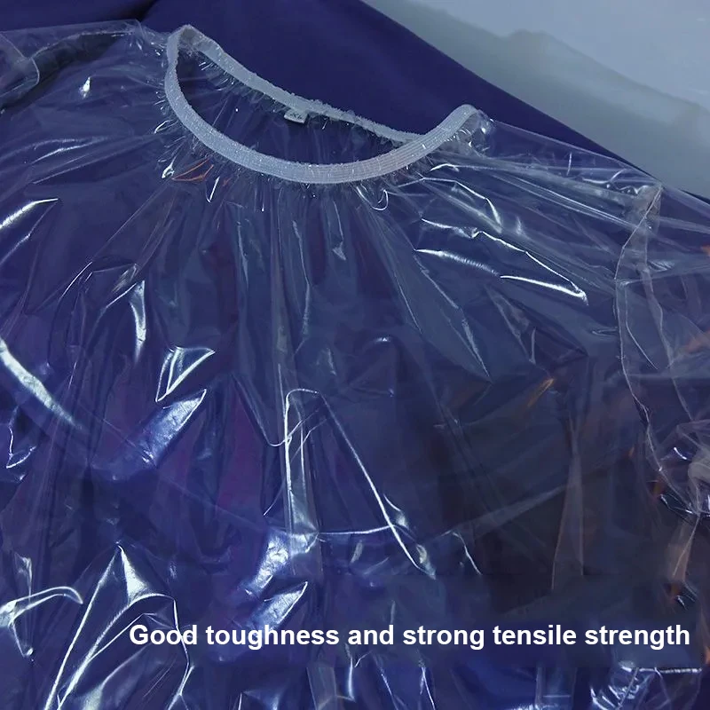 

Men Sexy EPU Transparent Ultra-thin Plastic Pants Tops Women Soft Silent T-shirt Pullover ABDL Waterproof Couple Erotic Panties