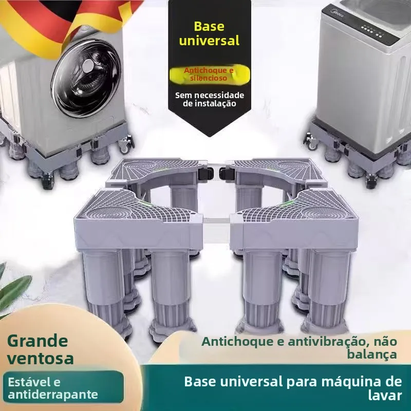 universal-wheelchair-accessible-washing-machine-and-fridge-shock-absorption-base-frame-padded-legging-heightening-base