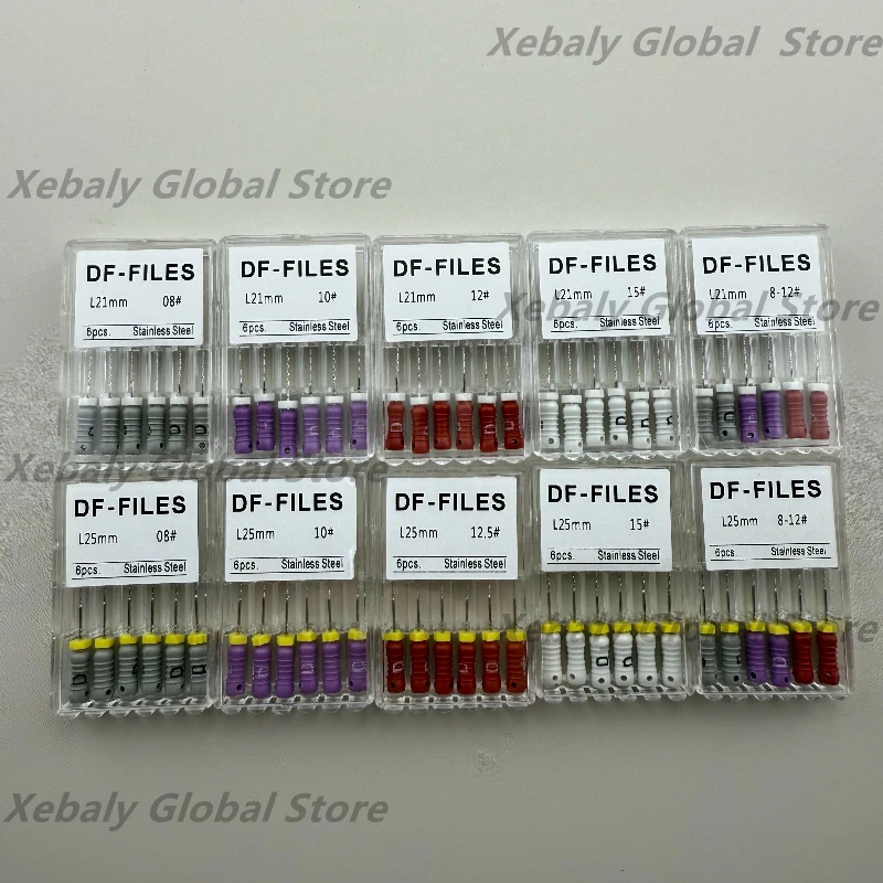 5boxes Dental  D FINDER files Rotary Files 8 10 12 15 Endodontic Treatment Use For Root Canal Cleaning Dentistry Endo Instrument