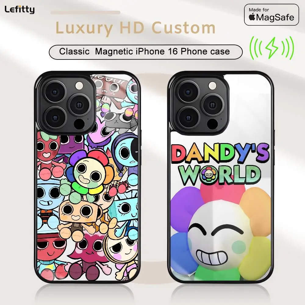 

Cute D-Dandys WorldS Phone Case For iPhone 16 15 14 13 12 11 Pro Max Plus Mini Magnetic Magsafe Wireless Charging Cover