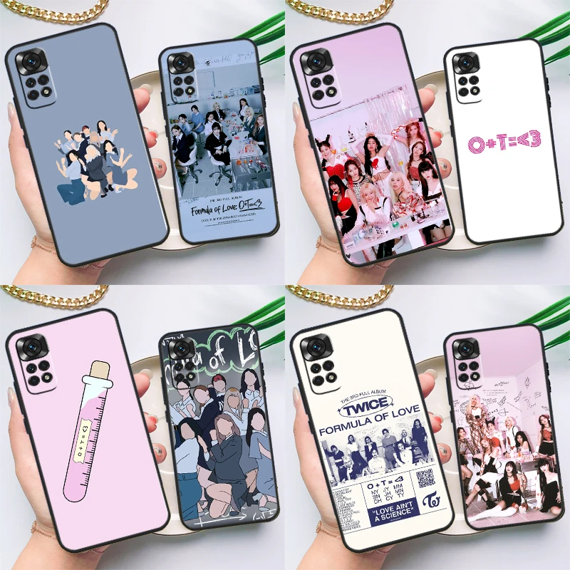 TWICE Formula of Love O+T=3 Kpop Case For Xiaomi Redmi Note 8 9 10 11 12 Pro 8T 9S 10S 11S Redmi 12C 9C 9T 10A 10C Cover