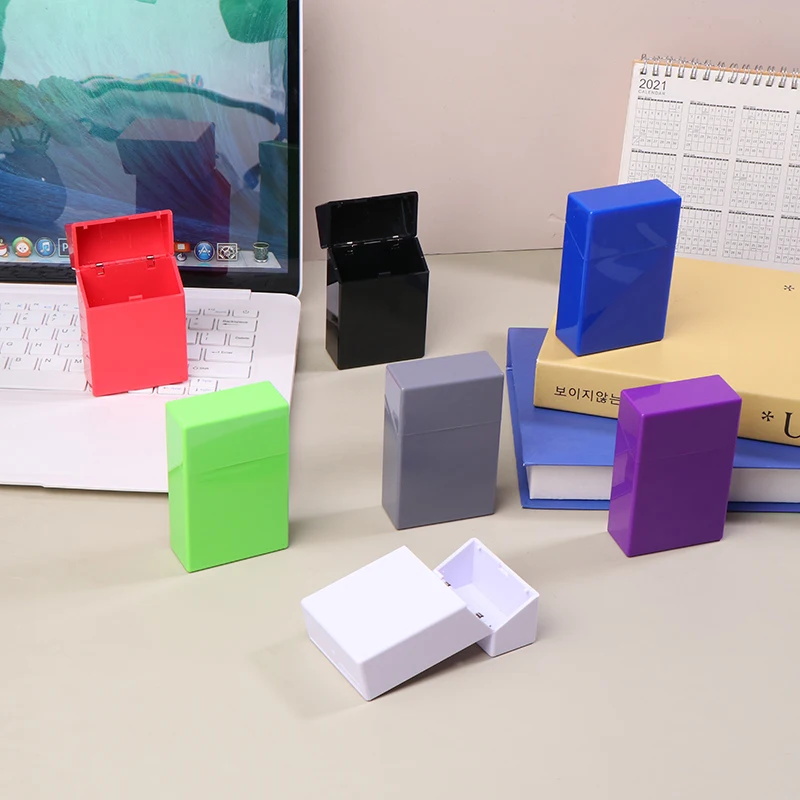 Plastic Korean Photo Card Holder Black White 3 Inch Idol Photocard Protective Storage Box Small Card Collection Organizer Case