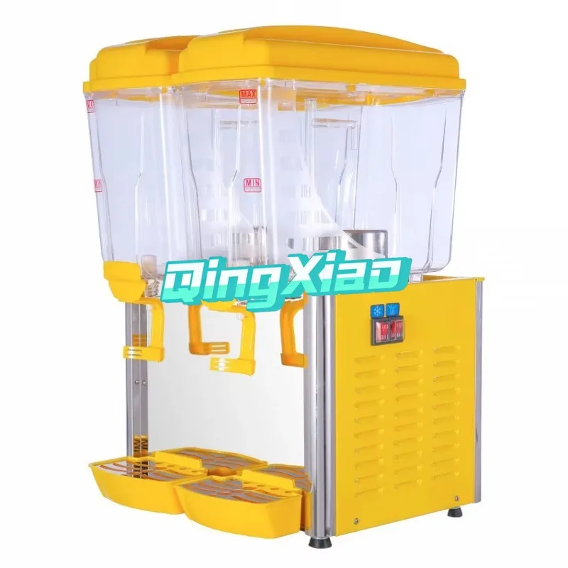 Commercial 2 Tanks  Electric Cold Beverage Fruit Juice  Dispenser CE Certified High Efficiency Durable for Restaurant & Catering