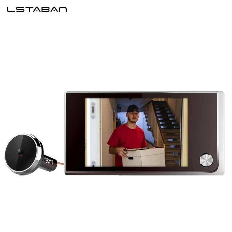 Door Peephole Camera 3.5 Inch LCD HD Screen Digital Peephole Door Viewer Camera Video Doorbell 120 Degree Door Hardware