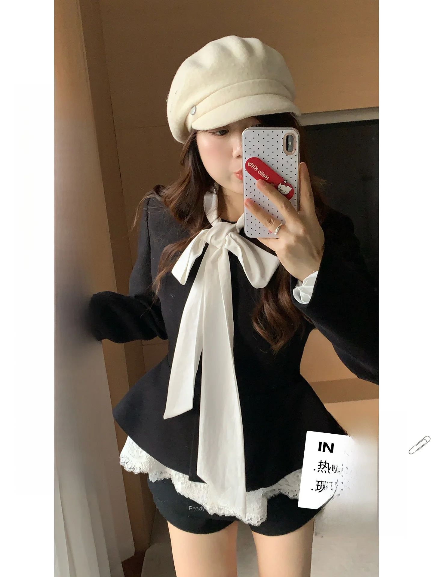 

Женское пальто Mimoz Microporous Plus Size, повседневное, для поездок на работу, с завышенной талией, длинный рукав, мода осень 2025