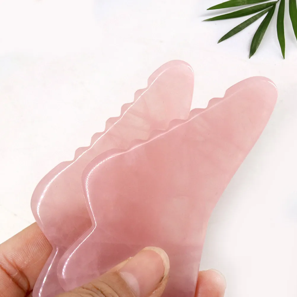 

1 шт. Нефритовая доска Гуаша для массажа лица и тела, розовая, для снятия боли, инструмент для косметической терапии