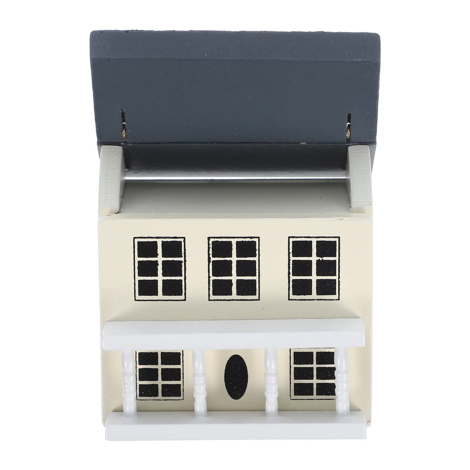 

Miniature House Shaped 1:12 Scale Mini House Creative Sturdy Dollhouse Furniture Display Accessories Vivid Decoration