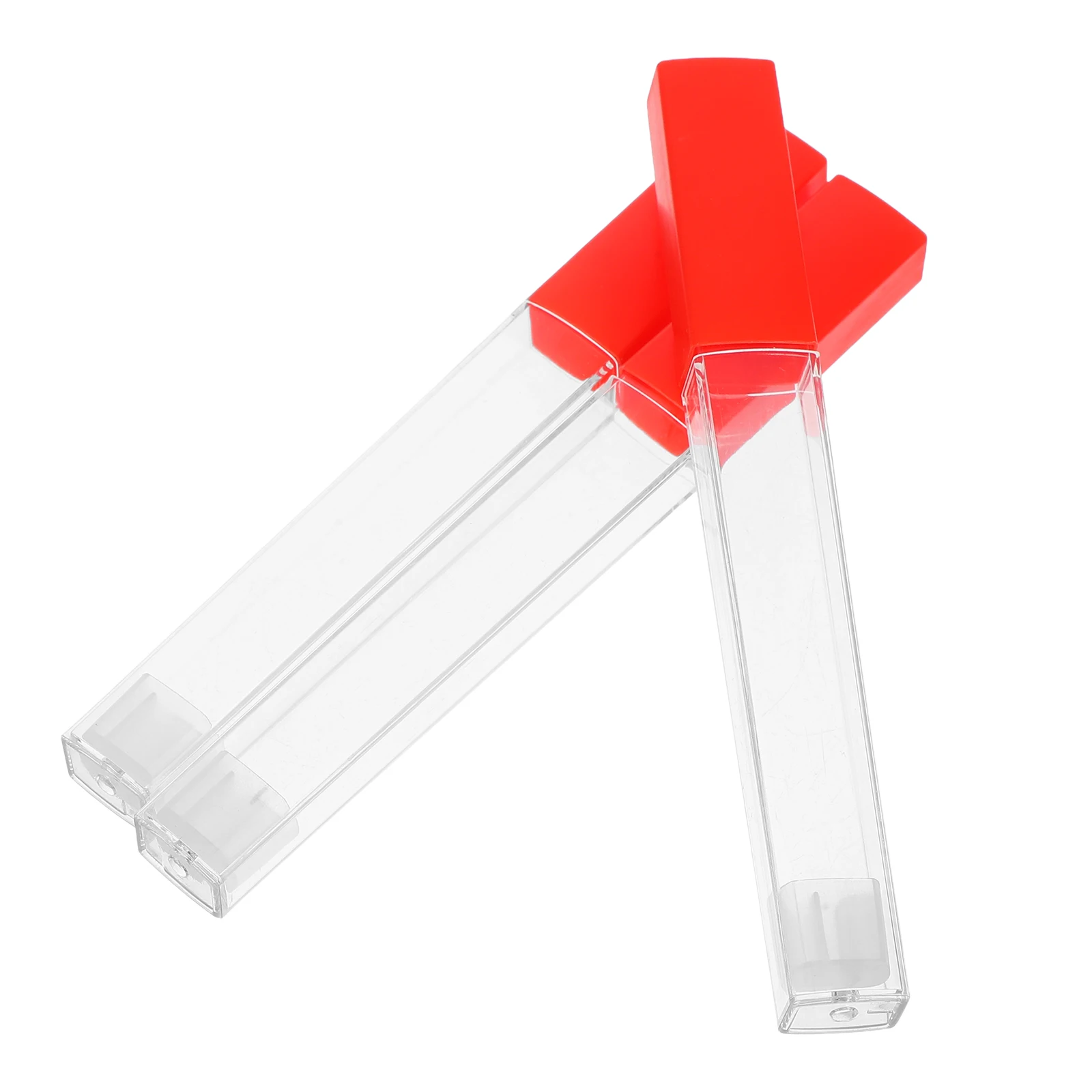 

3pcs Clear Plastic Thermometer Protection Tube Transparent Storage Case Needle Holder Reusable Portable Container Easy To Clean