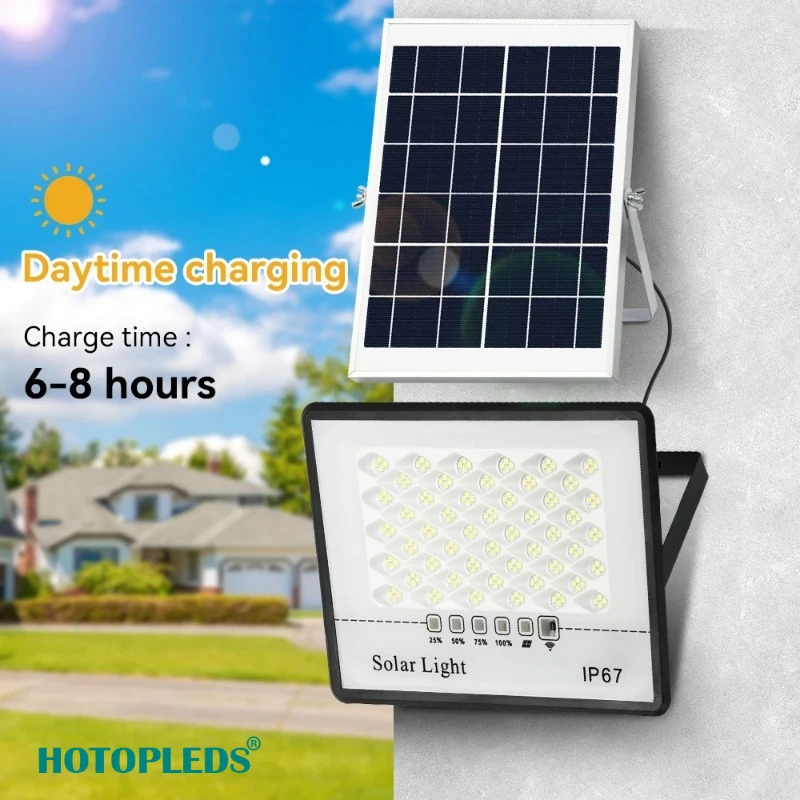 حار بيع الغجر ضوء الشمس Huimin جديد في الهواء الطلق حديقة LED ضوء الفيضانات مصباح التحكم عن بعد مصباح التحكم عن بعد #1