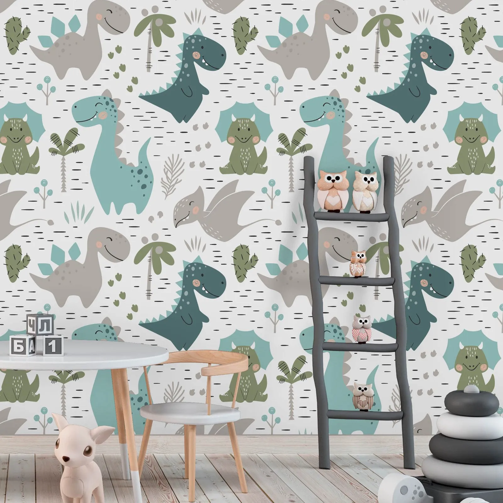 

Обои для детской комнаты с динозавром, настенная роспись для детей с животными, декор детской комнаты или игровая комната, самоклеящаяся или традиционная без наклеивания