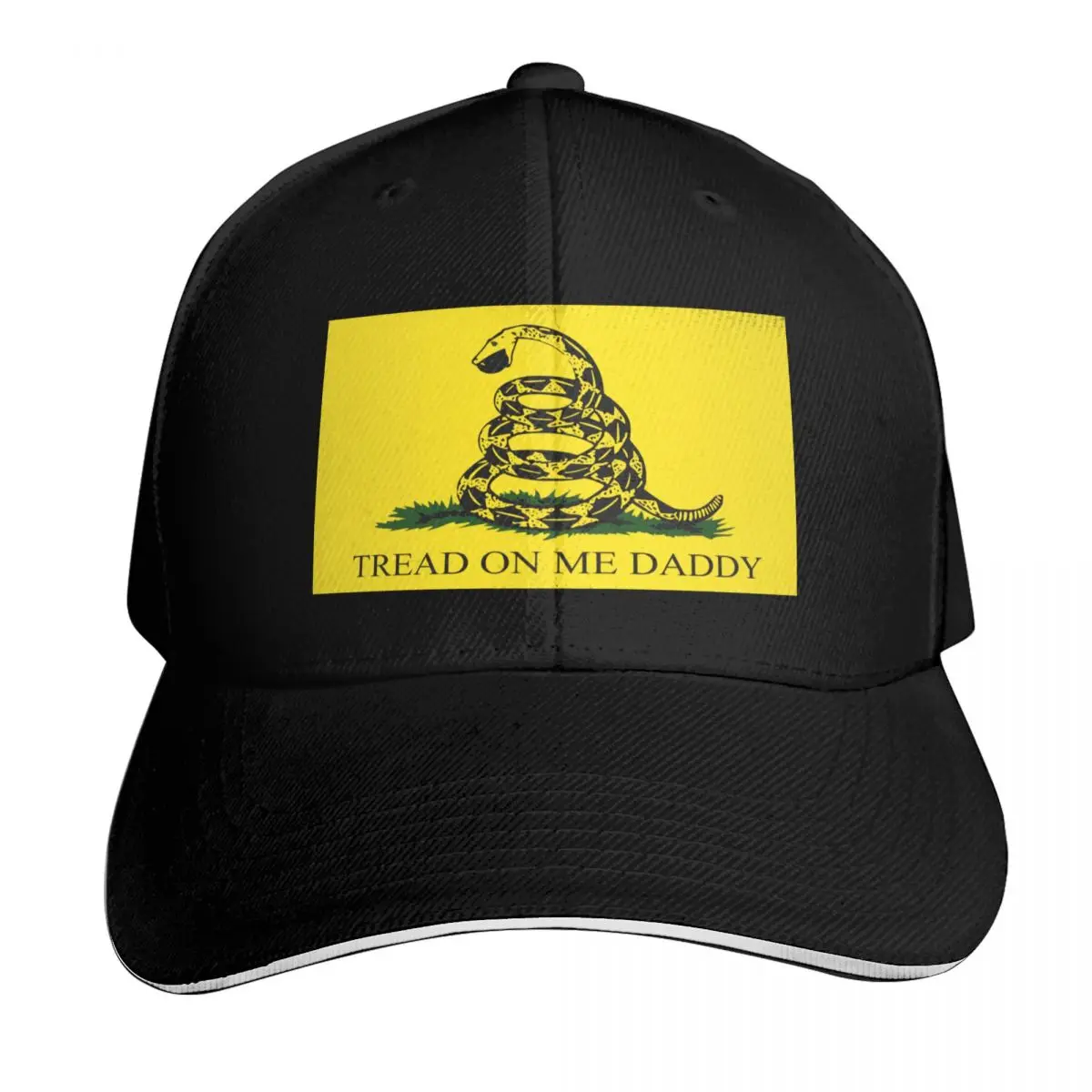Tread on me Daddy Baseball Cap Quick Dry Performance Cotton Twill Breathable Contrast Two Tone Brim