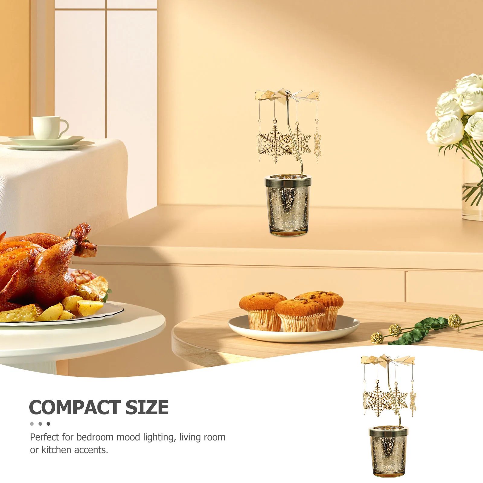 

Retro Rotating Holder Elegant Dinner Table nament Vintage Wedding Dinner Table nament Decoration Christmas Home Accent