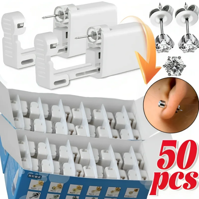 

Disposable No Inflammation Safety Ear Piercing Gun Kit Disinfect Ear Piercer Machine Studs Body Jewelry Piercing Tool Wholesale
