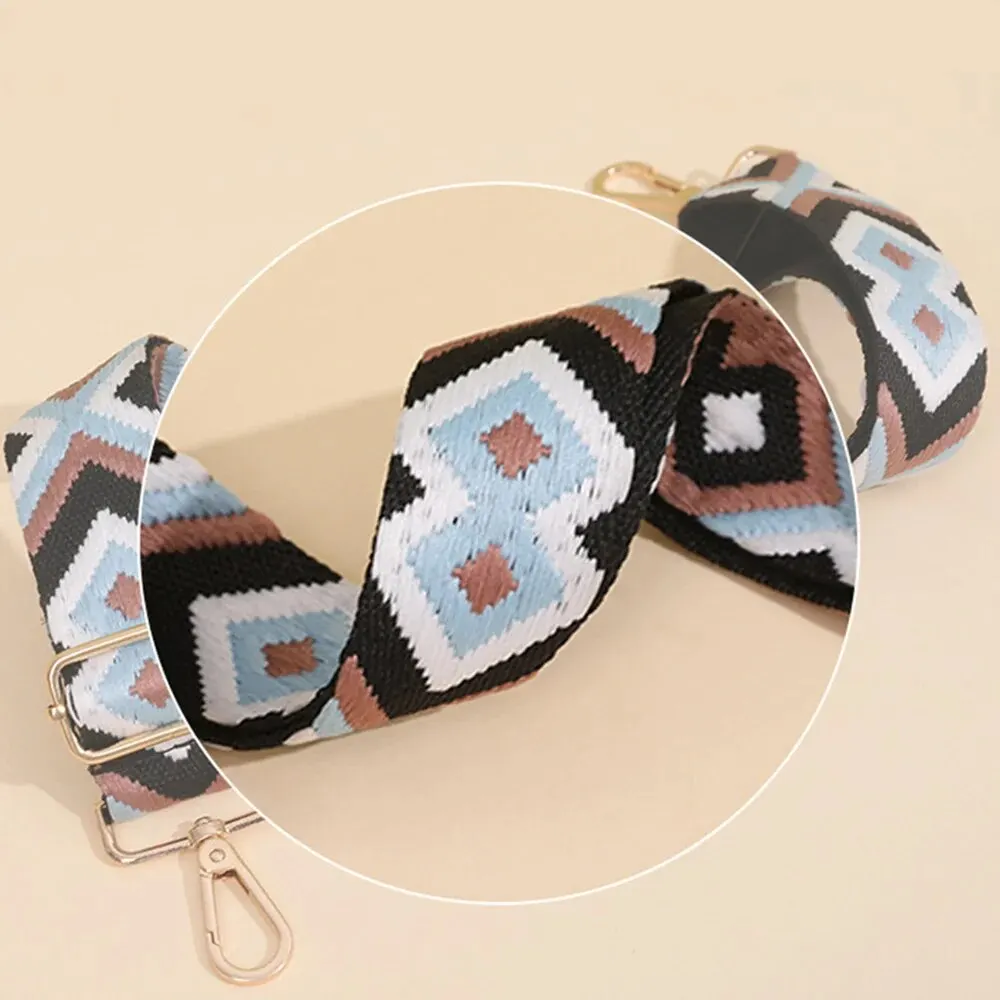 Fashion Embroider Strap Women Bag Accessories Bag High Quality Shoulder Bag Strap Replacement Adjustable Removable Bagstrap 1PC