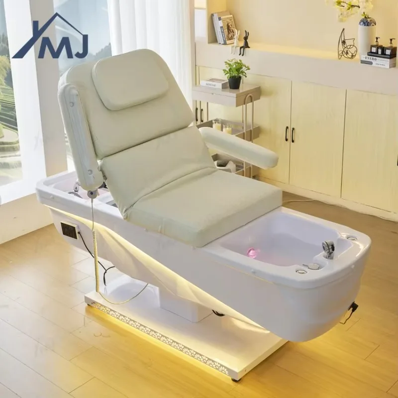 

Synthetic Leather Hair Wash Beauty Salon Electric Lift Pedicure Chair Head Spa Lash Bed